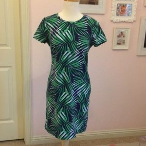 Palm fronds dress